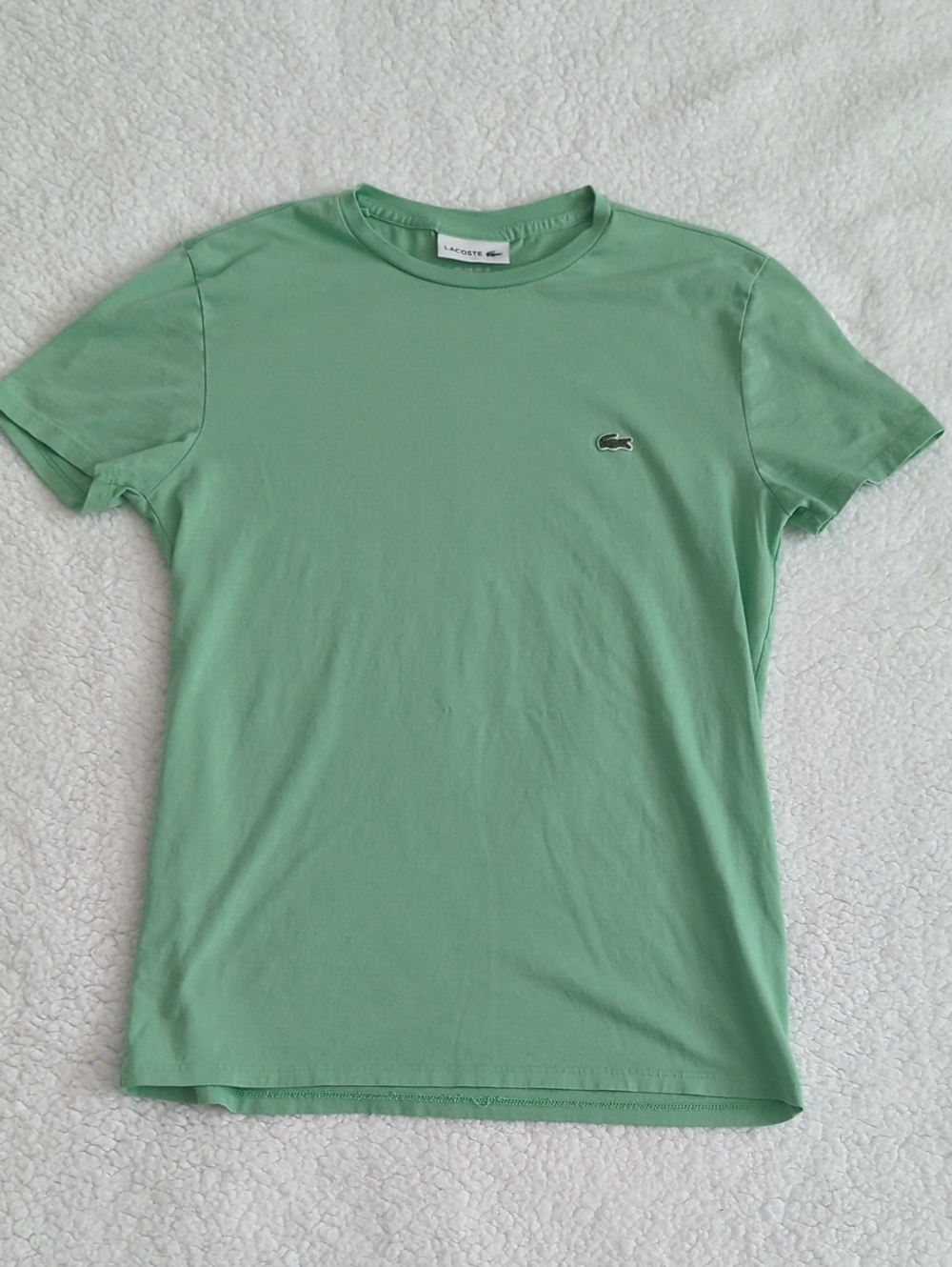 Lacoste Men’s Light Green Short Sleeve Crew Neck Tee